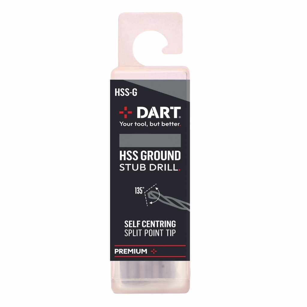 DART Premium 4.2mm HSS Ground Stub Drill - Pk 10